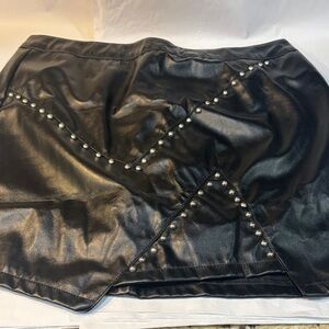 Black Studded Skirt
